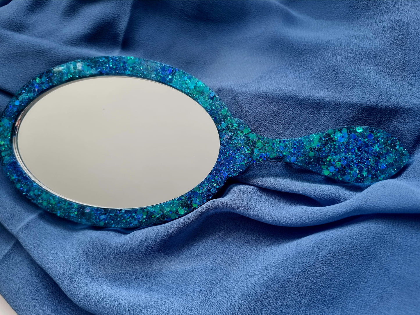 Handspiegel blaue Schönheit HSPI-2