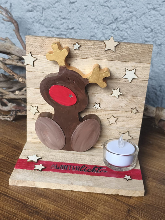 Weihnachtsaufsteller Teelicht