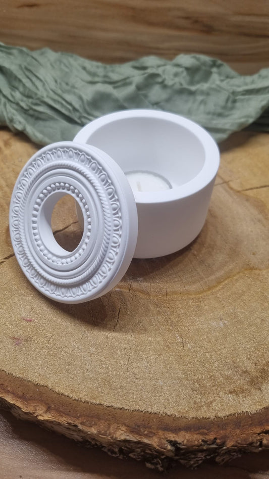 Teelichthalter mit Deckel