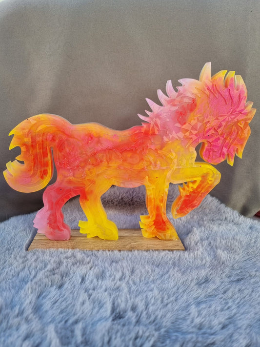 Pferd auf Holzfuß  PHF-1