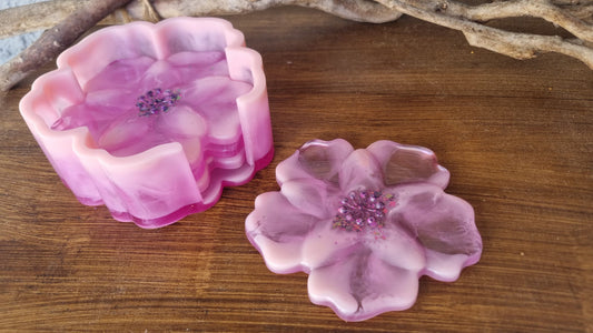 Blumen Untersetzer Set